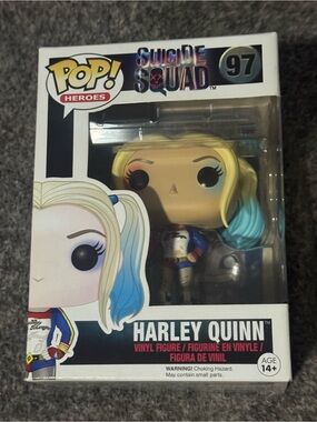 Funko Heroes Suicide Squad #97 Harley Quinn Vinyl Figure - Blonde with Blue Tips